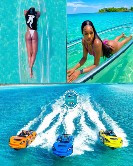 2-IN-1 JET CAR + LUXURY CLEAR KAYAK (All prices are per person. Free Transportation for groups of 2 or more.)